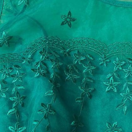 High Quality Organza Embroidery Sleeveless Dress -..