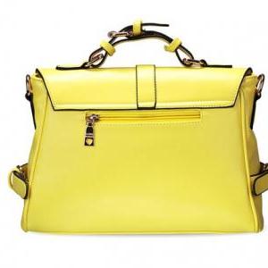 Cute Fashion Messenger Bag Handbag - Yellow