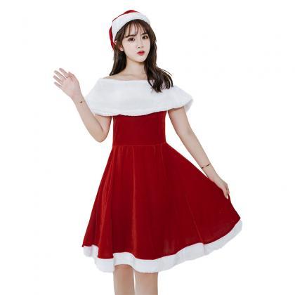 Sexy Red Cute Christmas Costume