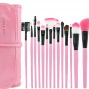 Hot Selling!!High Quality 15 PCS Professioal Makeup Brush Set With Leather Case 
