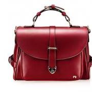 Cute Fashion Messenger Bag Handbag - Wine Red 