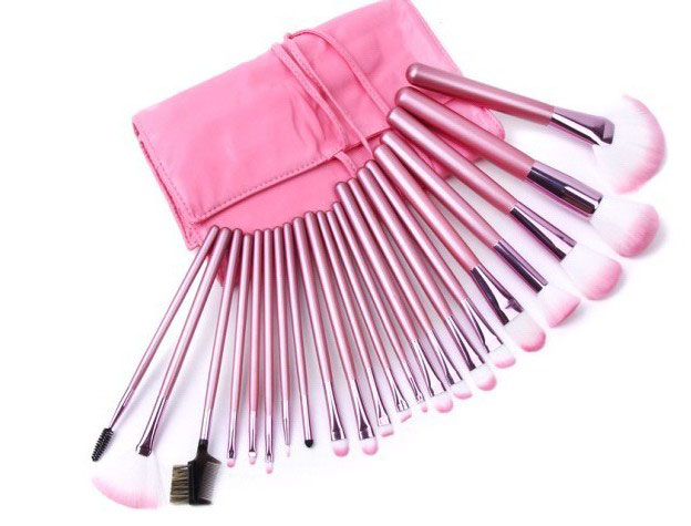Selling!!high Quality 22 Pcs Professioal Makeup Brush Set With Leather Case