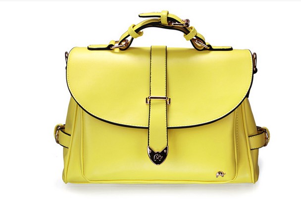 Cute Fashion Messenger Bag Handbag - Yellow