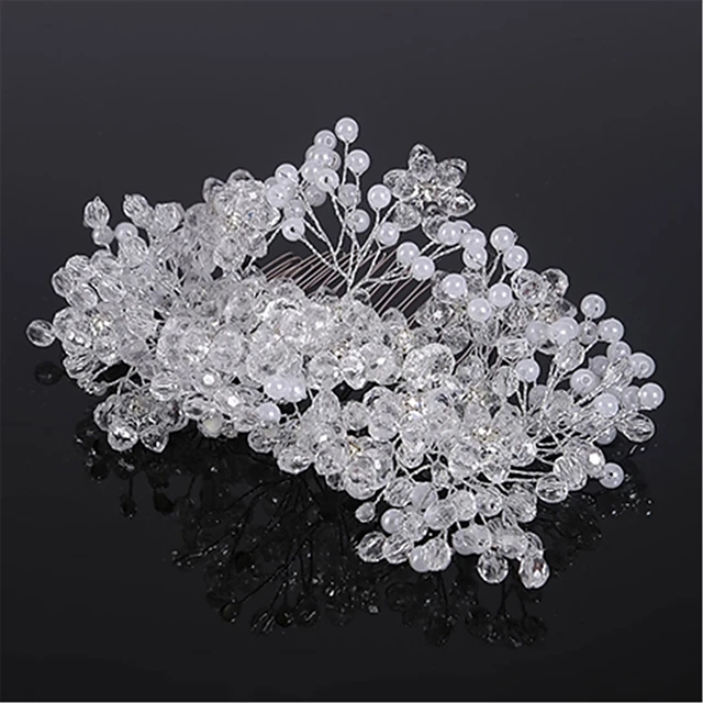 Crystal / Rhinestone / Alloy Hair Combs / Headpiece With Rhinestone / Crystal 1 Piece Wedding Headpiece - Silver