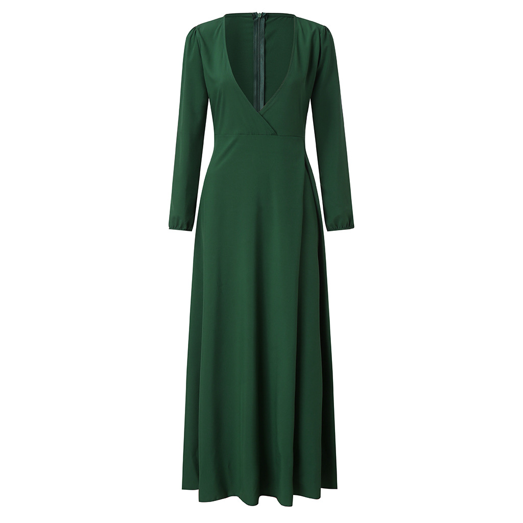 Women's A-Line Dress Maxi Long Dress - Green on Luulla